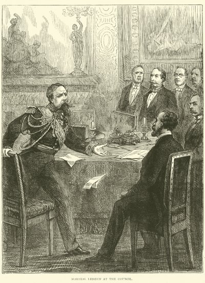 Marshal Leboeuf at the Council, 1870 by English School